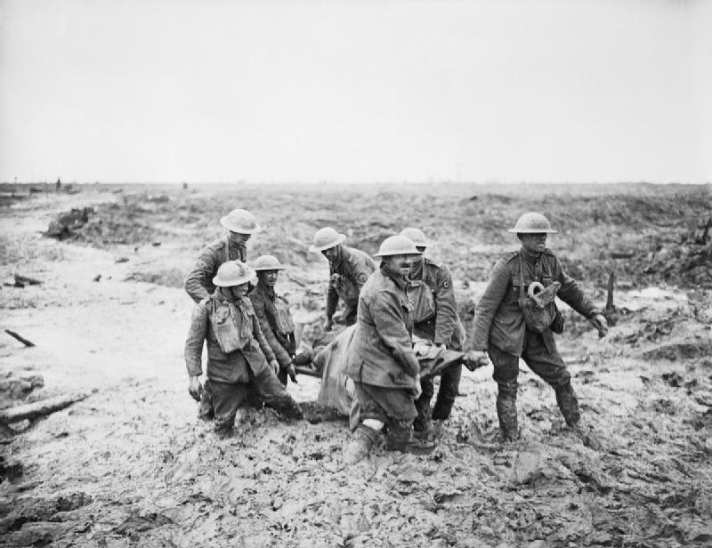 Pilckem Ridge, 1August 1917, Stretcher Bearers
