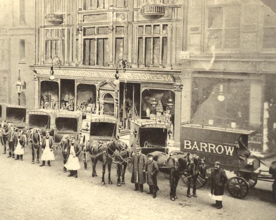 1895, Barrows Stores delivery vehicles